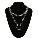 Chunky Link Chain Necklace for Women Men Thick Choker Jewelry