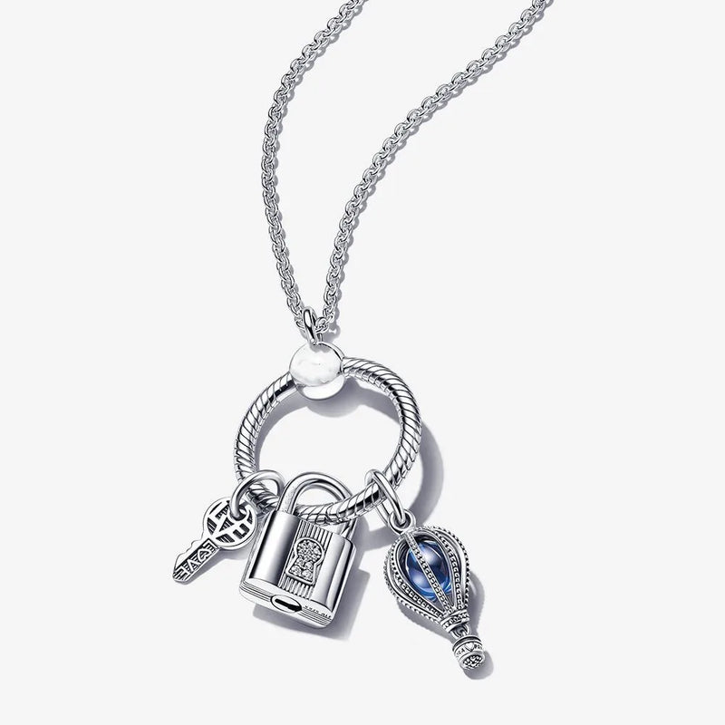 Lock Starlight Necklace Set For Womens Travel Charm Jewelry