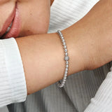 Logo Beads & Pav? Bracelet Womens DIY Accessories Female Birthday Jewelry Gift