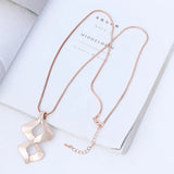 Long Chain Necklace Geometry Pendants Jewelry For Women