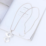 Long Chain Necklace Geometry Pendants Jewelry For Women