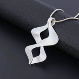 Long Chain Necklace Geometry Pendants Jewelry For Women