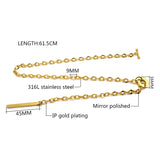 Long Chain Pendants & Necklaces Stainless Steel Bar Choker Collars