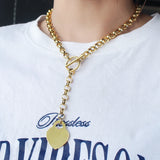Long Chain Pendants & Necklaces Stainless Steel Bar Choker Collars