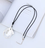Long Geometric Pendant Necklace for Women