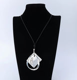 Long Geometric Pendant Necklace for Women