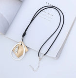 Long Geometric Pendant Necklace for Women