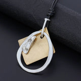 Long Geometric Pendant Necklace for Women