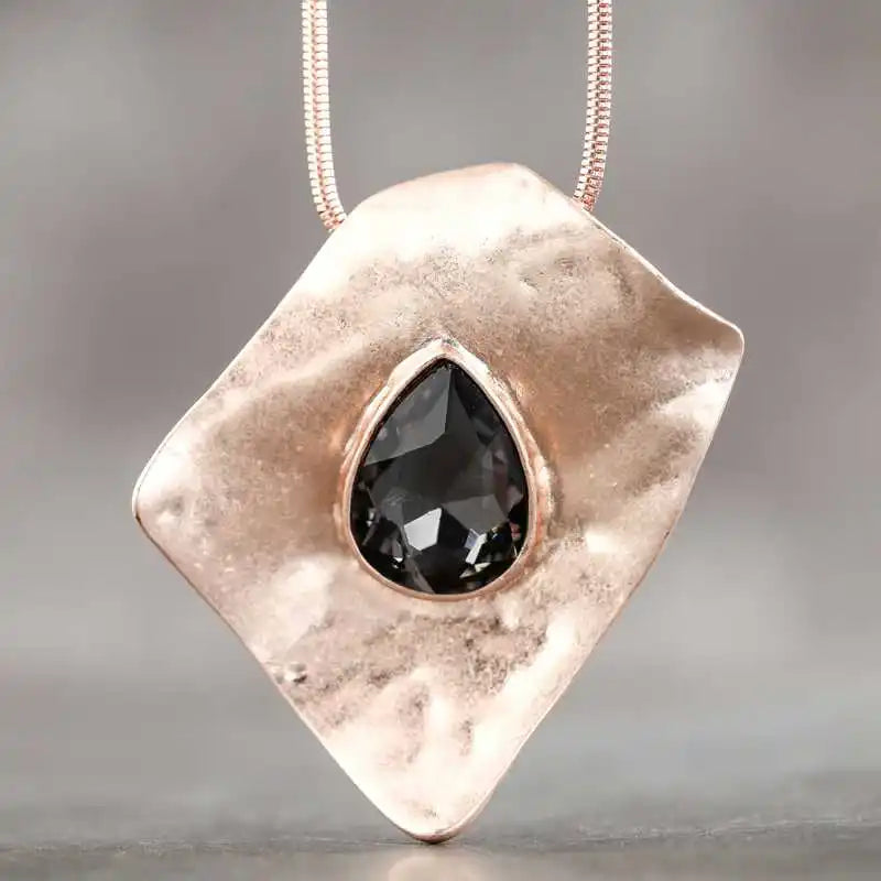 Long Geometric Unicorn Pendant Necklace for Women