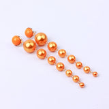 Colorful Boho Long Pearl Earrings Statement Wedding Earrings