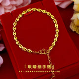 18K Eye Bracelet Bangle for Women Men - Fine Jewelry Gift