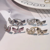 Butterfly Cubic Zircon Engagement Finger Rings For Women Wedding Bridal