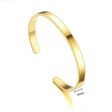 Cuff Bracelets Bangles Men Women Stainless Steel 6mm Width Bangle Bracelet