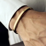 Cuff Bracelets Bangles Men Women Stainless Steel 6mm Width Bangle Bracelet