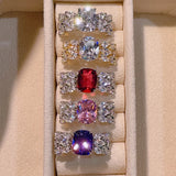CZ Engagement Finger Ring For Women Wedding Bridal DUBAI Bridal J2031