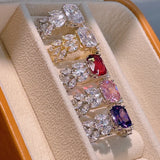 CZ Engagement Finger Ring For Women Wedding Bridal DUBAI Bridal J2031