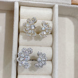 Cubic Zircon Engagement Ring for Women Wedding DUBAI Bridal Adjust Ring