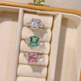 CZ Engagement Ring for Women