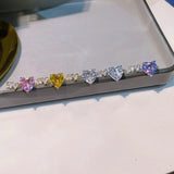 Heart CZ Engagement Ring For Women Wedding Bridal DUBAI Adjust Ring