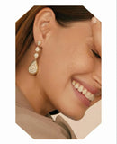 Long Tassels Water Drop Earrings For Women Wedding Crystal African Dubai Bridal