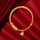 18K Pendants Bracelet Bangles for Women Men