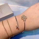 Stackable Bangle Cuff Full CZ Dubai Bracelet