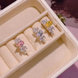 CZ Engagement Finger Ring For Women Wedding Bridal J2029