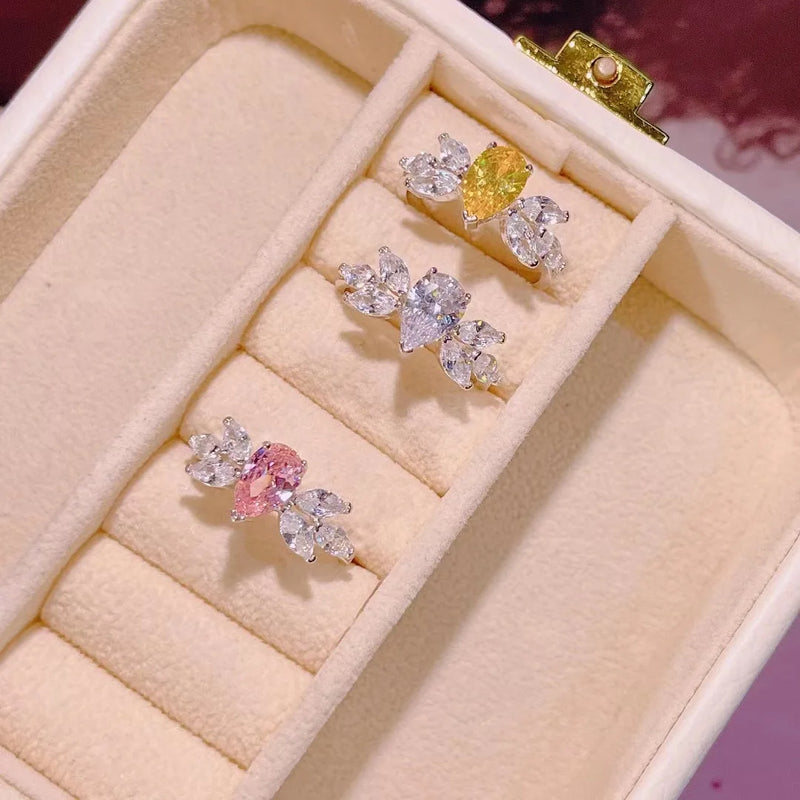 CZ Engagement Finger Ring For Women Wedding Bridal J2029
