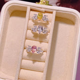 CZ Engagement Finger Ring For Women Wedding Bridal J2029