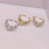 CZ Engagement Finger Ring for Women Wedding Bridal Ring