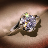 Women's Wedding Band with Cubic Zircon Stone Engagement Ring