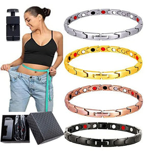 Women's Magnetic Stainless Therapy Bracelet Slimming Jewelry