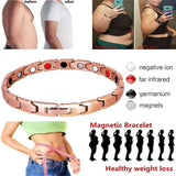 Women's Magnetic Stainless Therapy Bracelet Slimming Jewelry