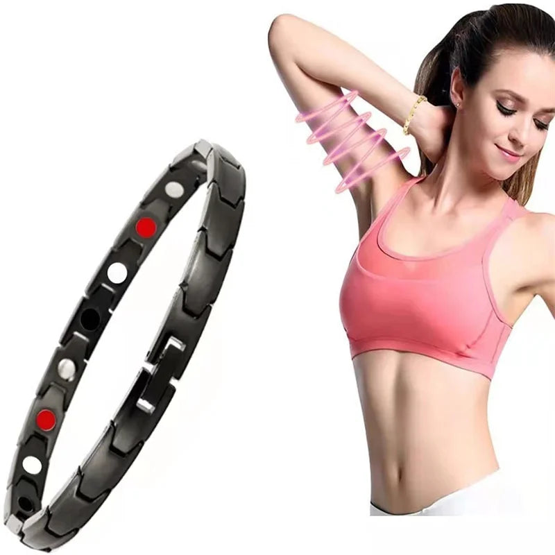 Women's Magnetic Stainless Therapy Bracelet Slimming Jewelry