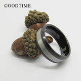 Men's Tungsten Carbide Ring Silver Frosted Wedding Jewelry