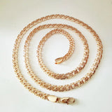 Men Bracelet Rose 585 Jewelry Copper 5MM Long Bracelets