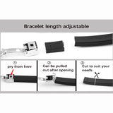 Men Leather Bracelet Stainless Steel Silicone Special Style