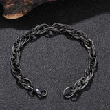 Men's Punk Chain Stainless Steel Bracelet Wristband