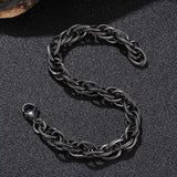 Men's Punk Chain Stainless Steel Bracelet Wristband