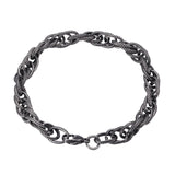 Men's Punk Chain Stainless Steel Bracelet Wristband