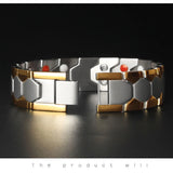 Men's Geometric Metal Style Bracelet - Casual Bangles