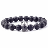 Micro Pave Cz Crown Cross Bracelet Men Women Bracelet & Bangles