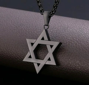 Mogan David Star Pendant Alloy Jewish Star of David Necklace