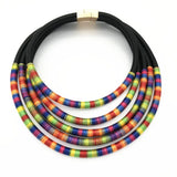 African Style Multi-Layer Necklace Set