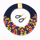 African Style Multi-Layer Necklace Set