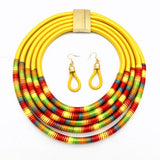 African Style Multi-Layer Necklace Set