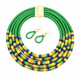 African Style Multi-Layer Necklace Set
