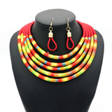 African Style Multi-Layer Necklace Set
