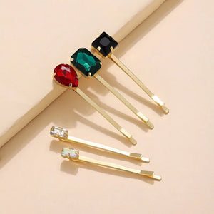 Multicolor Rhinestone Hair Clip Hair Pins Hair Accessories Girls Women