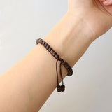 Coconut Shell Evil Eyes Tibetan Stone Rope Bracelet Yoga Chakra Jewelry